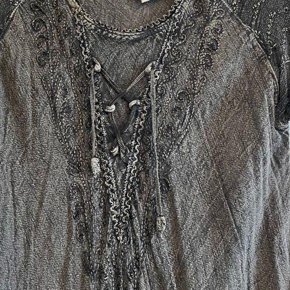 Vintage Advance Apparels Maxi High Low Hem Dress Hippie Whimsy Goth Fairy - Picture 5 of 11